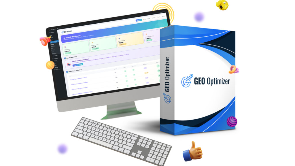 GEO Optimizer review dashboard and AI search optimization features
